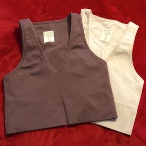 2 Pack Athleta Longline Athletic Top/Bra sz Med